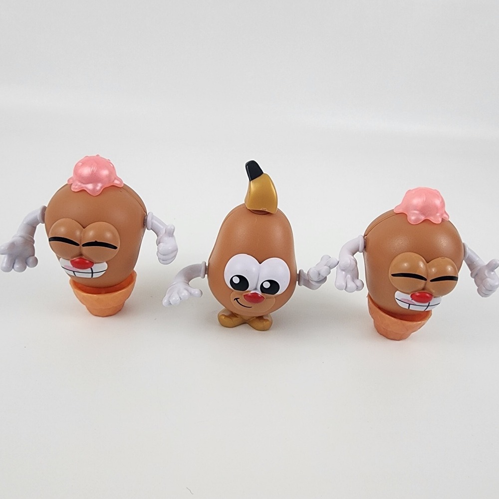 Mr. Potato Head Tots LOT Of 3 Mini Collectible Figures Open Box Assorted